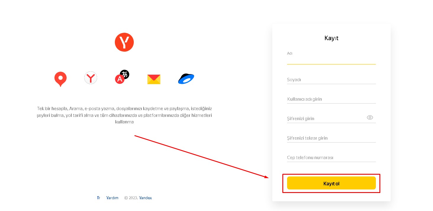 yandex.mail-ac-hesap-olustur Yandex.mail Aç