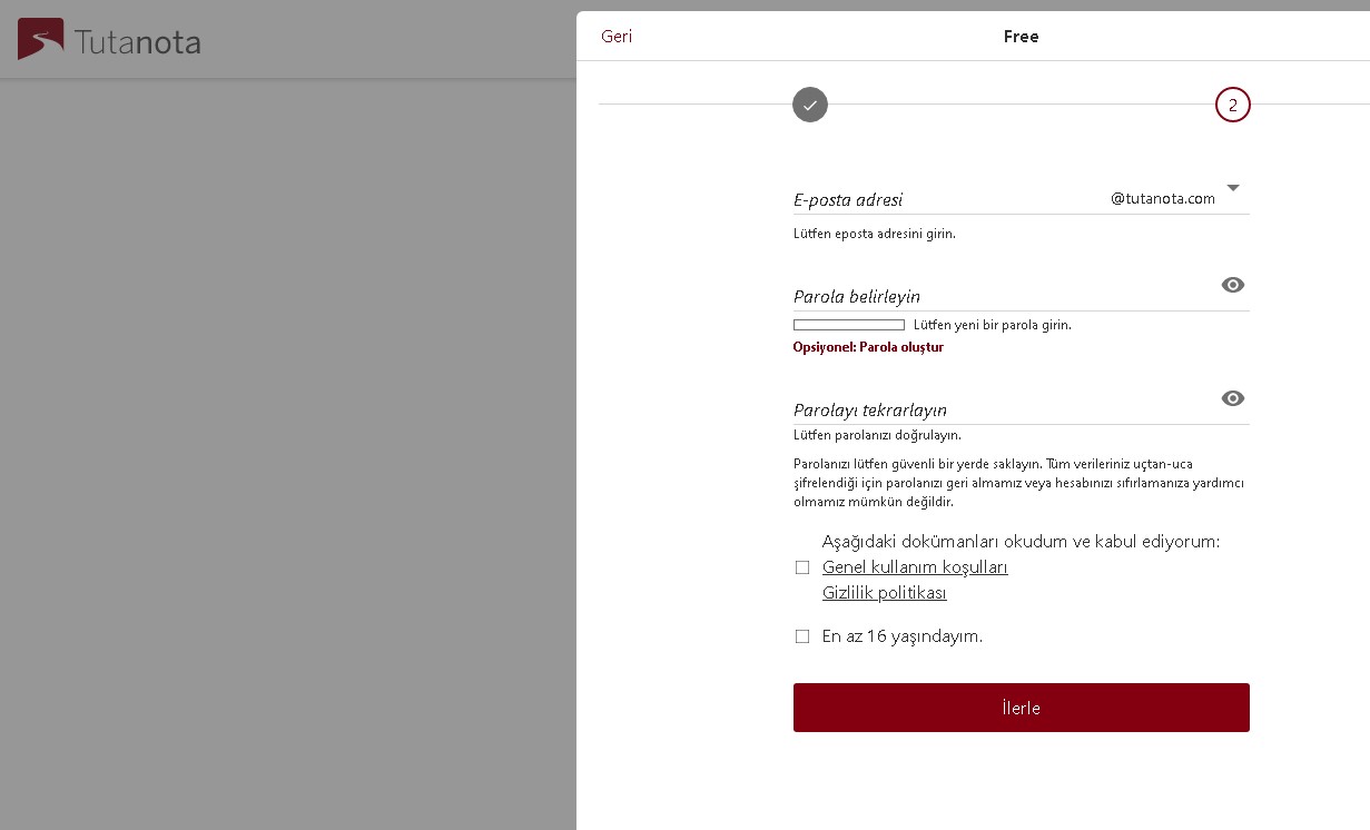 Tutanota-Ucretsiz-ve-Sifreli-E-posta-Hizmeti Telefon Numarası Olmadan E-Posta Nasıl Alınır