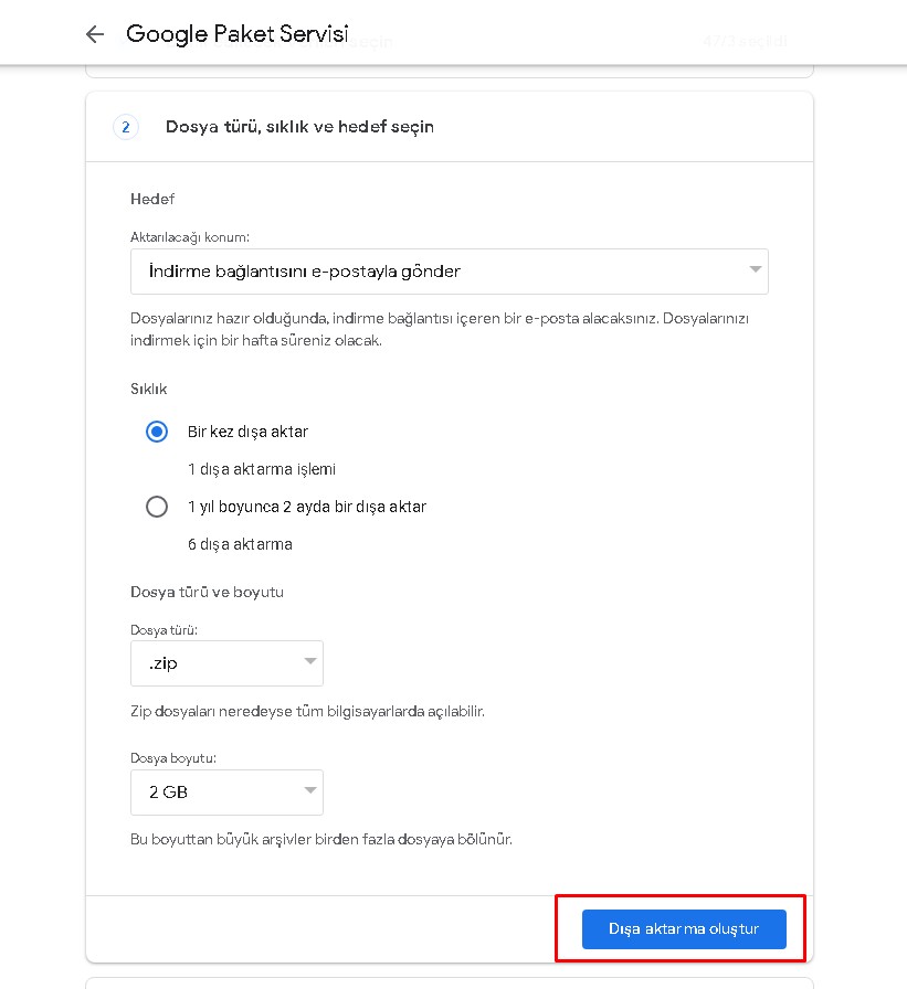Google-Paket-Servisi-ile-dosya-yedekleme Google Takeout Nedir ? Nasıl Kullanılır ?