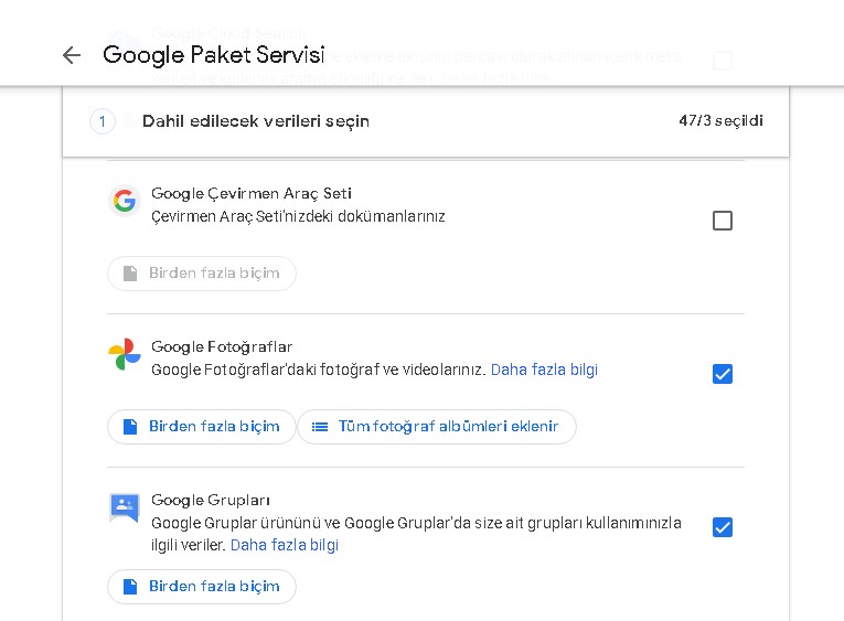 Google-Paket-Servisi Google Takeout Nedir ? Nasıl Kullanılır ?