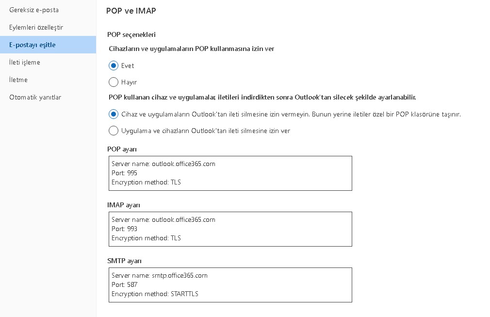 hotmail-Imap-Ayarlari Hotmail IMAP Ayarları