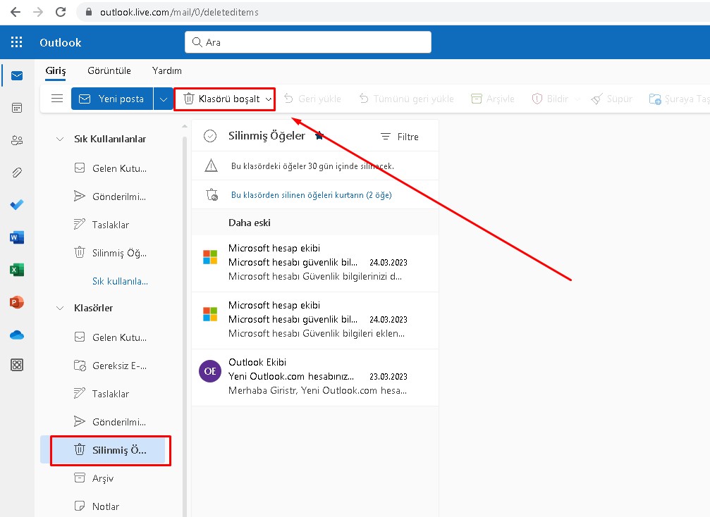 hotmail-dolu-mail-gelmiyor Hotmail Dolu Uyarısı Mail Gelmiyor