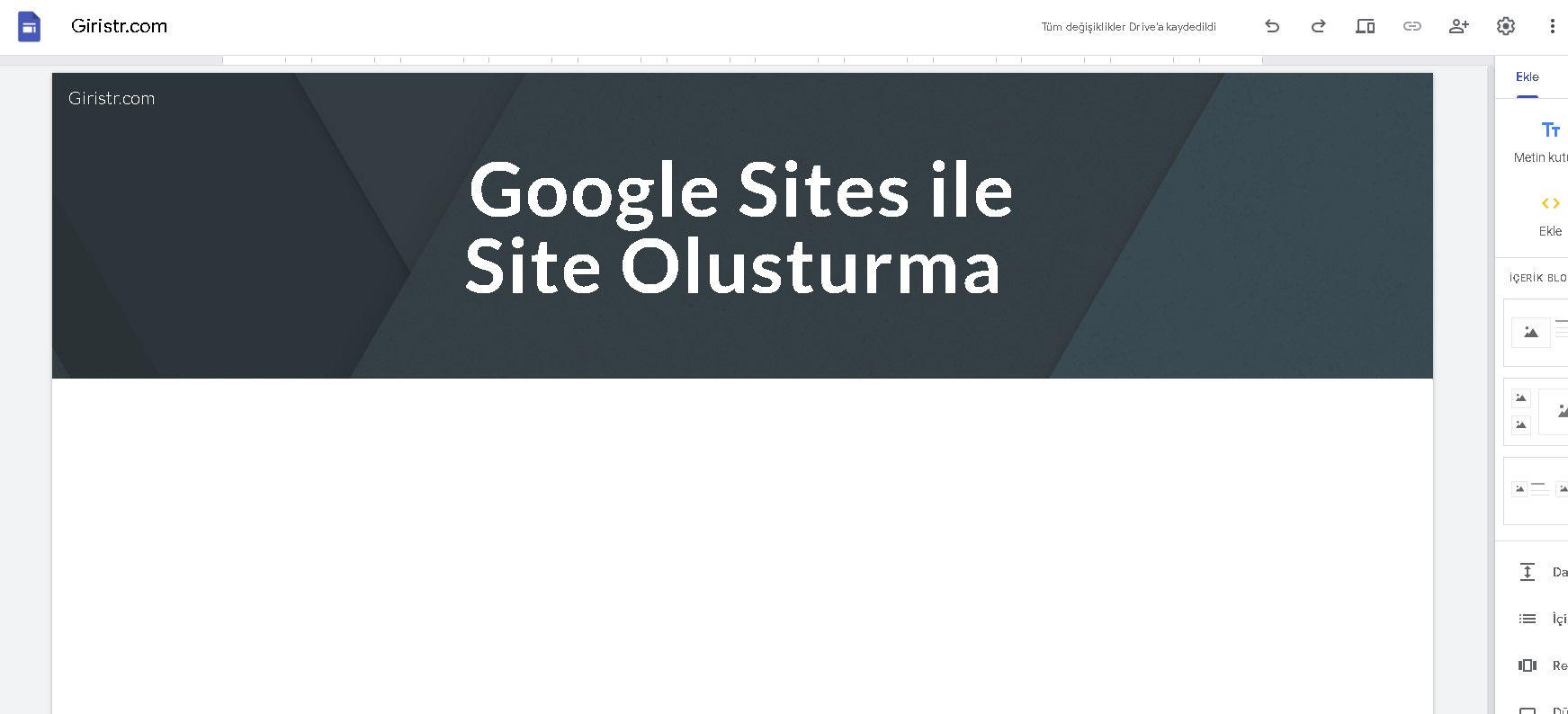 Google-Sites-ile-Web-Sayfasi-Olusturma Google Sites Giriş
