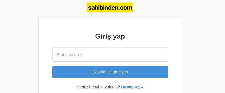 sahibinden.com-giris-sorunu Sahibinden.com'a Giriş Yapamıyorum