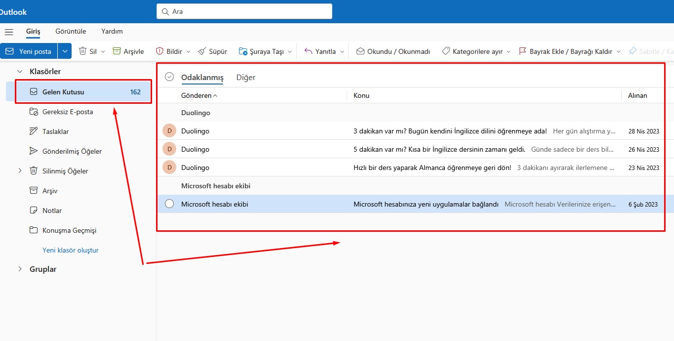 Hotmail-Gelen-Kutusu-Bos-Gorunuyor Hotmail Gelen Kutusu Nerede