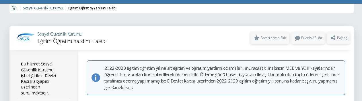 Egitim-Ogretim-Yardimi-Talebi E-Devlet Kırtasiye Yardımı Başvurusu Nasıl Yapılır?