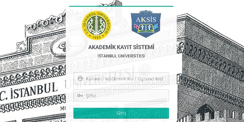 Istanbul-Universitesi-Aksis-Giris Aksis Giriş