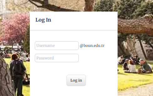 Moodle-Boun-Giris Moodle Boun Giriş