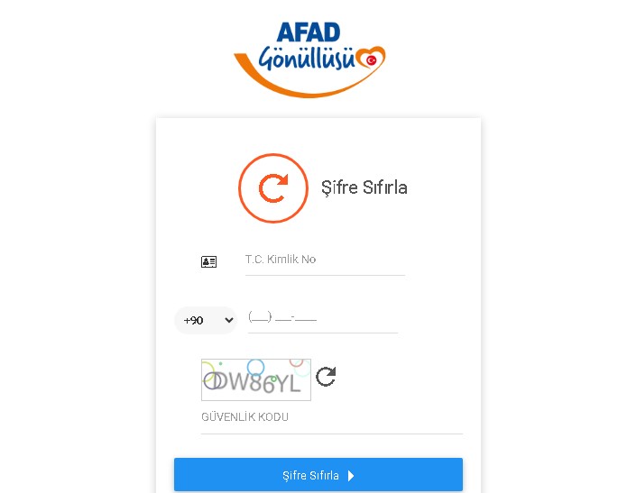 afad-gonullu-sifremi-unuttum Afad Gönüllü Girişi