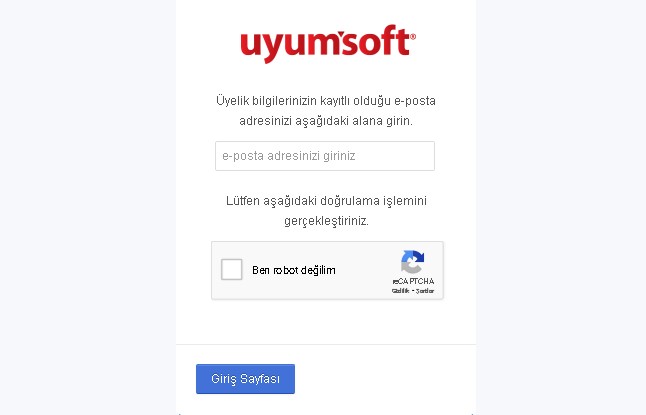 uyumsoft-sifre-degistirme Uyumsoft Giriş